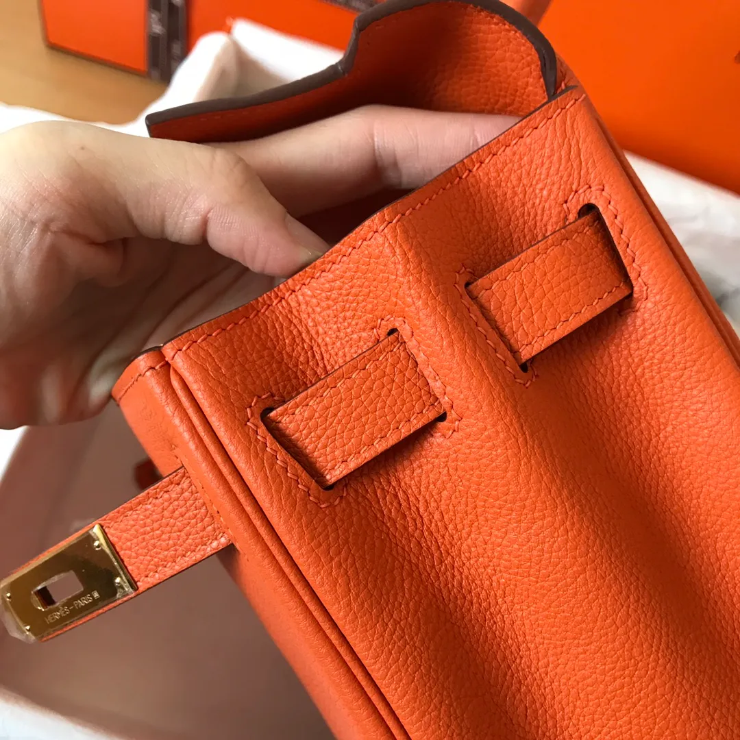 HERMES-KELLY-25-TOGO-RETOURNE-LEATHER-GOLD-HARDWARE-FEU_4 HERMES KELLY 25 TOGO RETOURNE LEATHER GOLD HARDWARE FEU 4