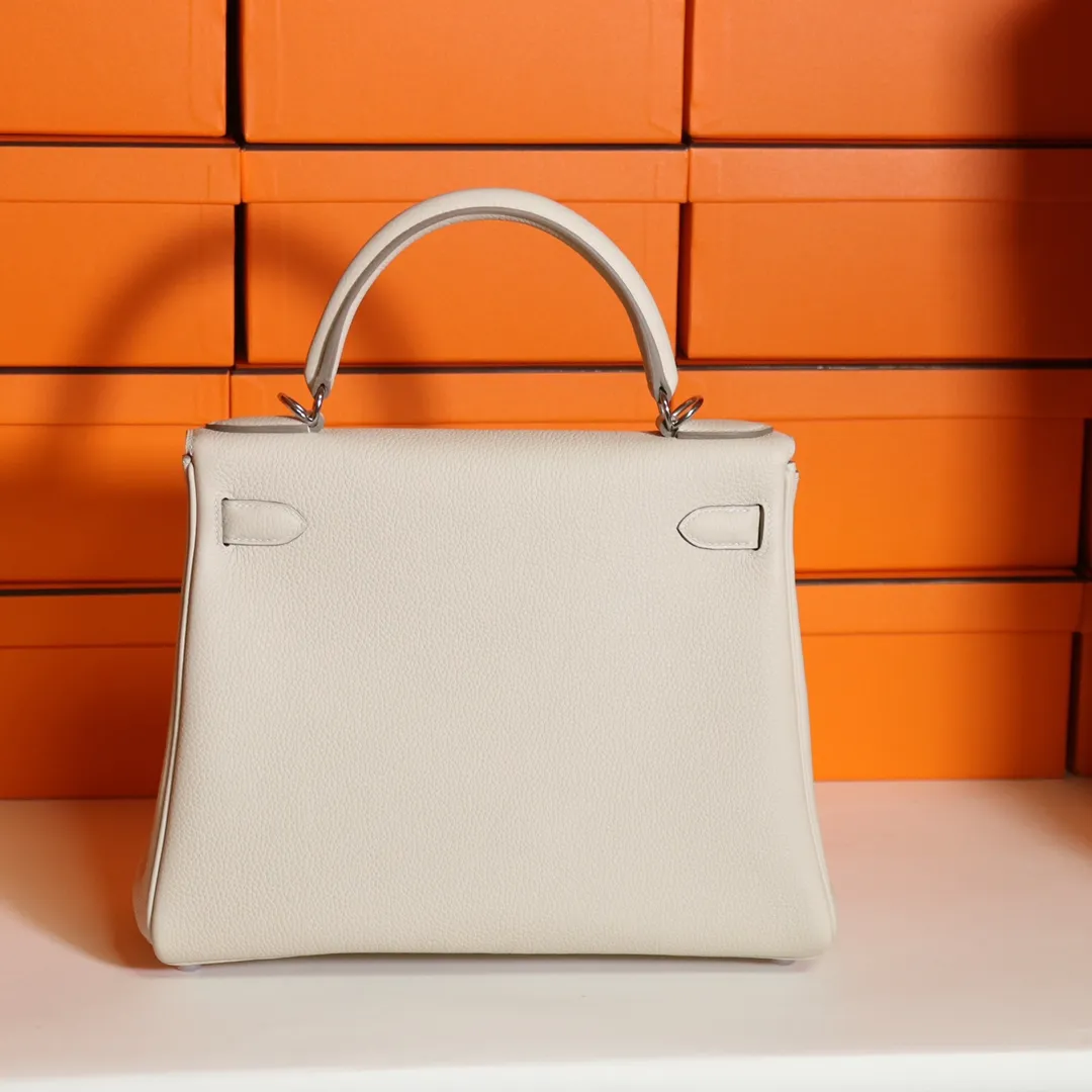 HERMES-KELLY-25-TOGO-RETOURNE-LEATHER-SILVER-HARDWARE-BETON_3 HERMES KELLY 25 TOGO RETOURNE LEATHER SILVER HARDWARE BETON 3