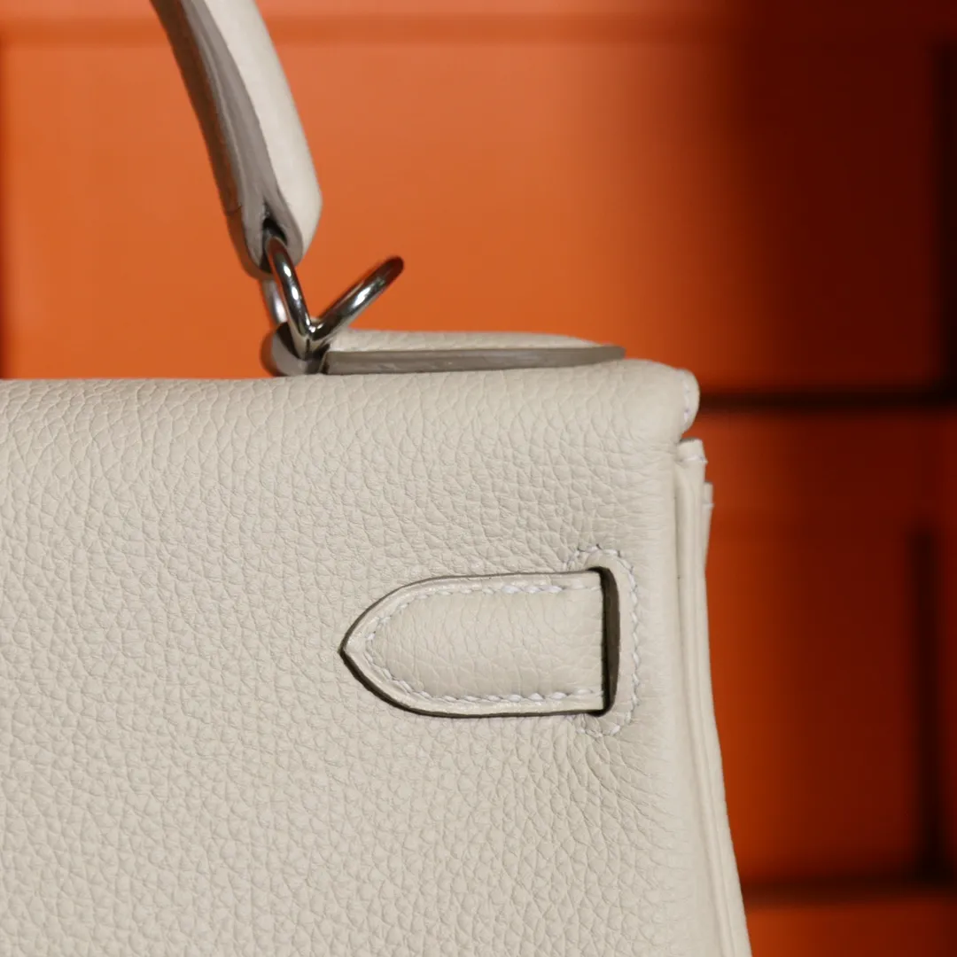 HERMES-KELLY-25-TOGO-RETOURNE-LEATHER-SILVER-HARDWARE-BETON_8 HERMES KELLY 25 TOGO RETOURNE LEATHER SILVER HARDWARE BETON 8