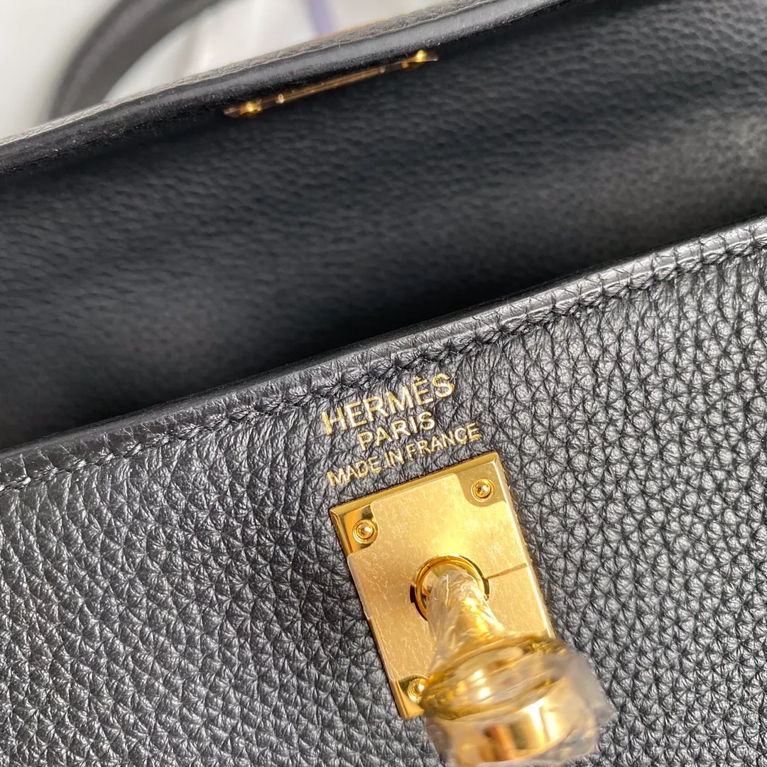 HERMES-KELLY-28-TOGO-RETOURNE-LEATHER-GOLD-HARDWARE-BLACK_6 HERMES KELLY 28 TOGO RETOURNE LEATHER GOLD HARDWARE BLACK 6