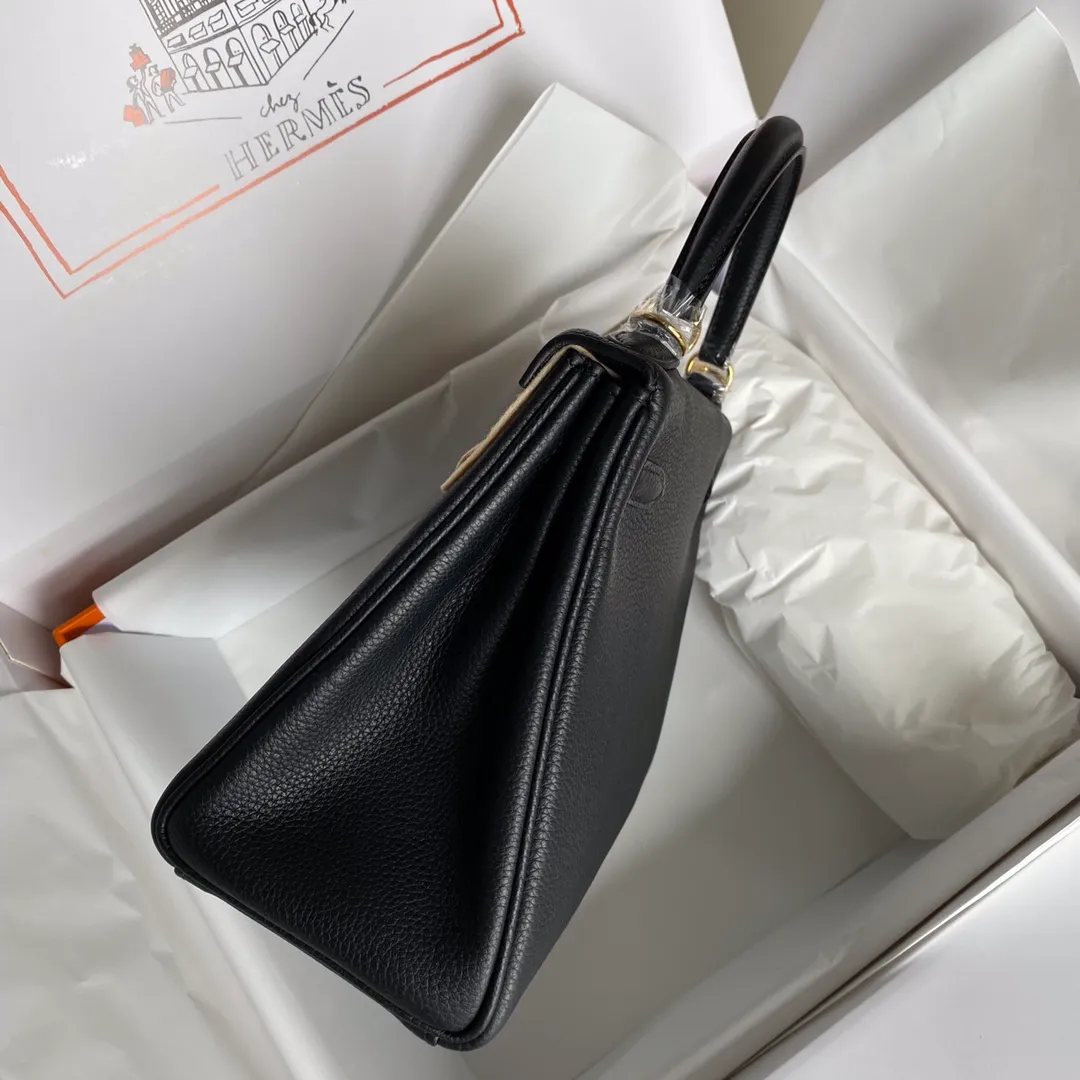 HERMES-KELLY-28-TOGO-RETOURNE-LEATHER-GOLD-HARDWARE-BLACK_7 HERMES KELLY 28 TOGO RETOURNE LEATHER GOLD HARDWARE BLACK 7