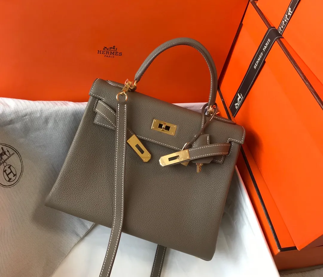 HERMES-KELLY-28-TOGO-RETOURNE-LEATHER-GOLD-HARDWARE-ETOUPE_4 HERMES KELLY 28 TOGO RETOURNE LEATHER GOLD HARDWARE ETOUPE 4