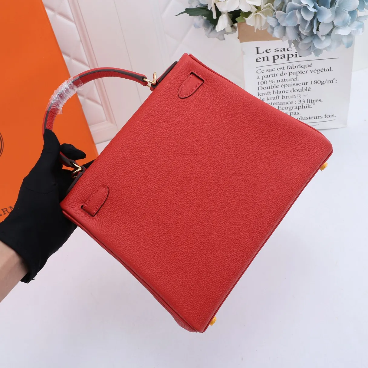 HERMES-KELLY-28-TOGO-RETOURNE-LEATHER-GOLD-HARDWARE-ROUGE-CASAQUE_3 HERMES KELLY 28 TOGO RETOURNE LEATHER GOLD HARDWARE ROUGE CASAQUE 3