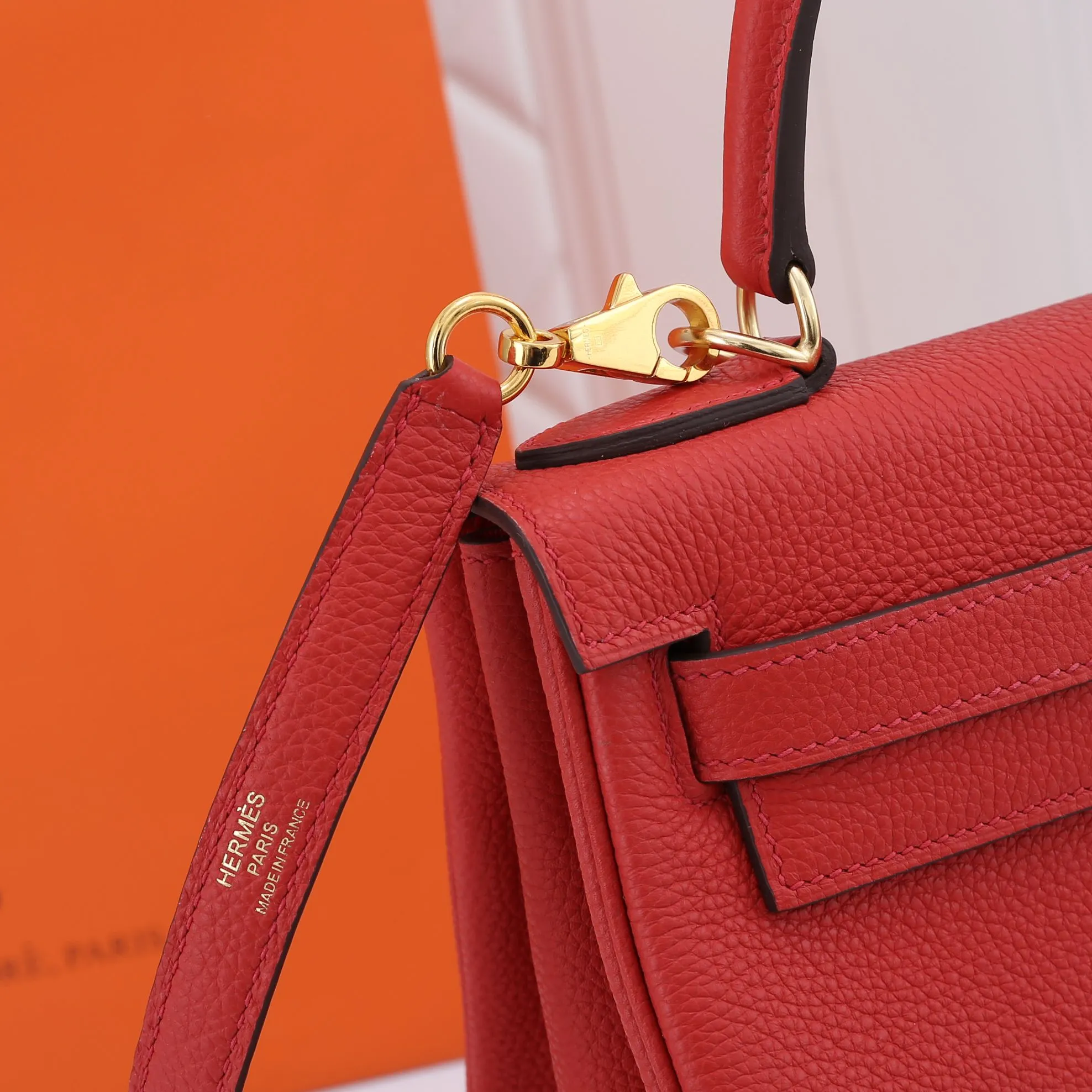 HERMES-KELLY-28-TOGO-RETOURNE-LEATHER-GOLD-HARDWARE-ROUGE-CASAQUE_7 HERMES KELLY 28 TOGO RETOURNE LEATHER GOLD HARDWARE ROUGE CASAQUE 7