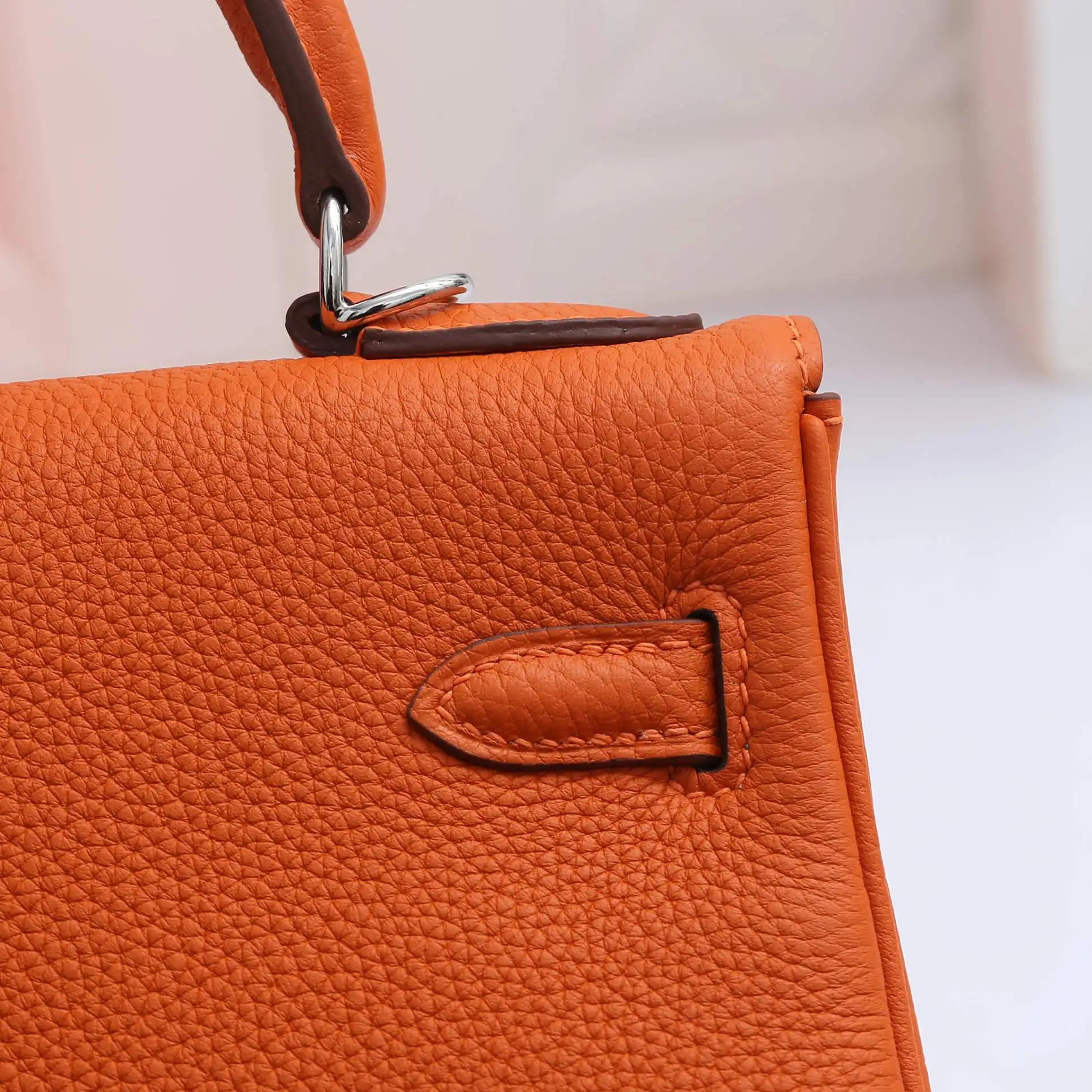 HERMES-KELLY-28-TOGO-RETOURNE-LEATHER-SILVER-HARDWARE-FEU_6 HERMES KELLY 28 TOGO RETOURNE LEATHER SILVER HARDWARE FEU 6