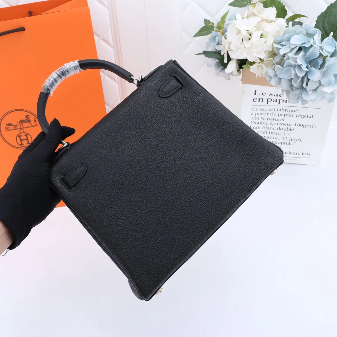 HERMES-KELLY-32-TOGO-RETOURNE-LEATHER-SILVER-HARDWARE-BLACK_3 HERMES KELLY 32 TOGO RETOURNE LEATHER SILVER HARDWARE BLACK 3