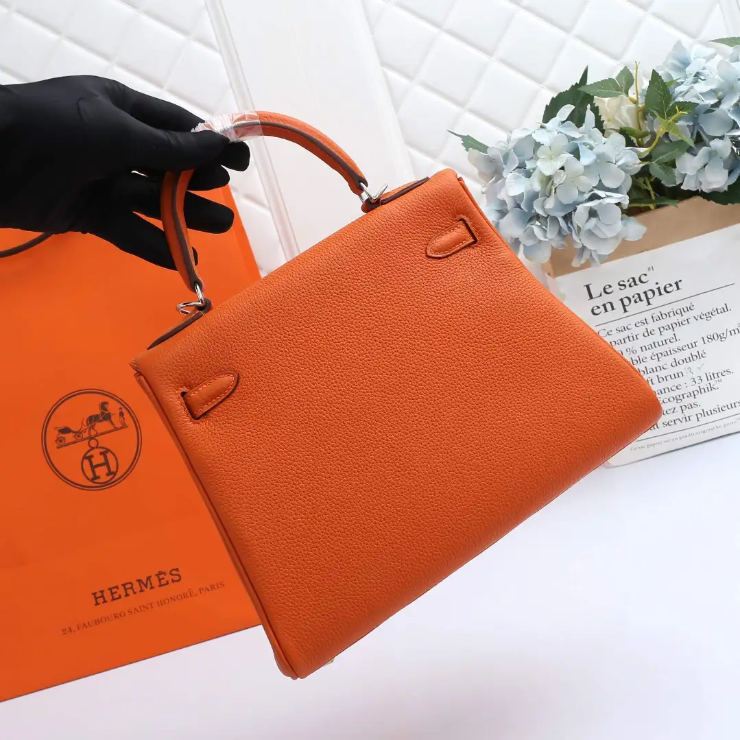 HERMES-KELLY-32-TOGO-RETOURNE-LEATHER-SILVER-HARDWARE-FEU_3 HERMES KELLY 32 TOGO RETOURNE LEATHER SILVER HARDWARE FEU 3