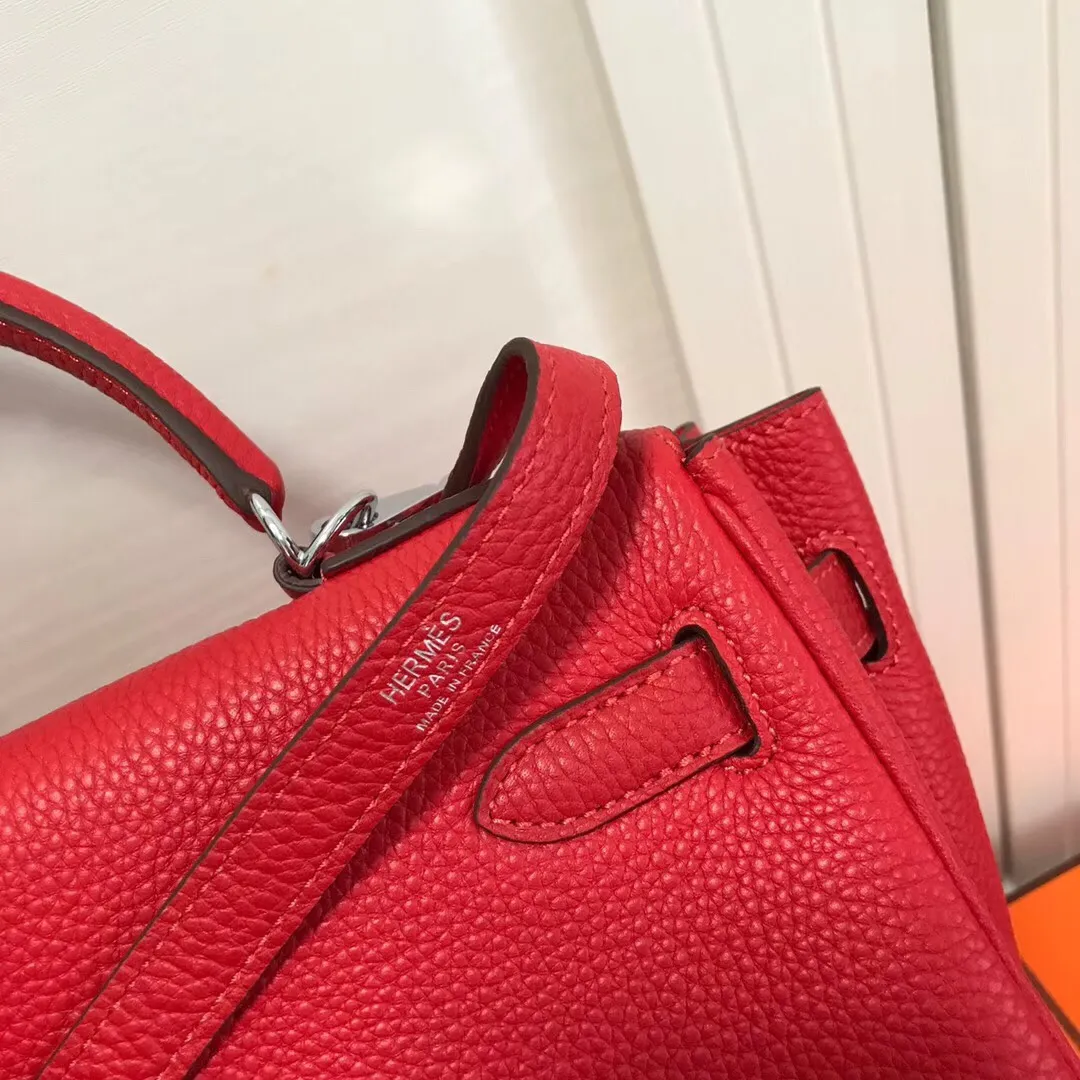 HERMES-KELLY-32-TOGO-RETOURNE-LEATHER-SILVER-HARDWARE-ROUGE-CASAQUE_7 HERMES KELLY 32 TOGO RETOURNE LEATHER SILVER HARDWARE ROUGE CASAQUE 7
