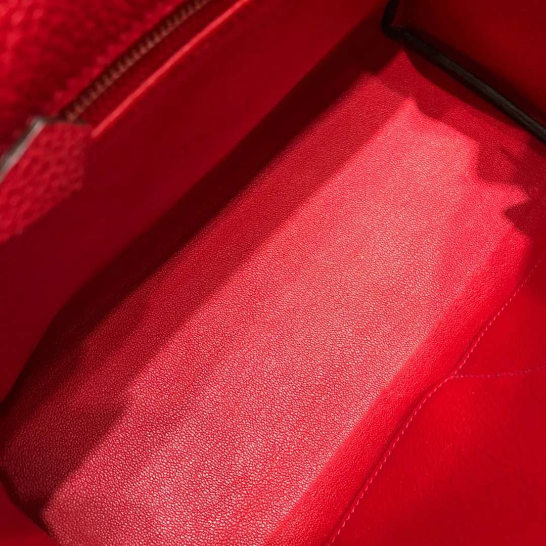 HERMES-KELLY-32-TOGO-RETOURNE-LEATHER-SILVER-HARDWARE-ROUGE-CASAQUE_9 HERMES KELLY 32 TOGO RETOURNE LEATHER SILVER HARDWARE ROUGE CASAQUE 9