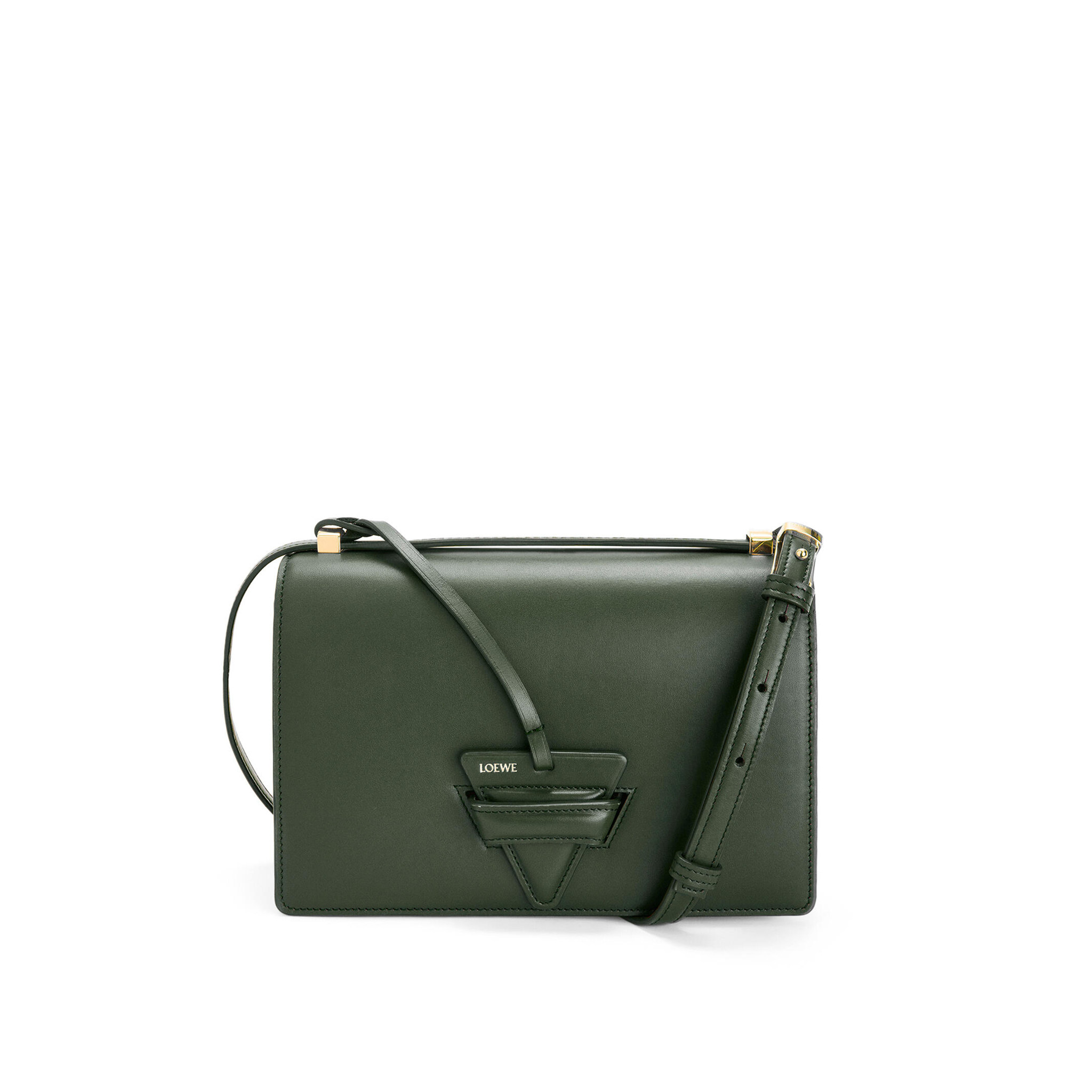 LOEWE-NEW-BARCELONA-BAG-IN-SILK-CALFSKIN-VINTAGE-KHAKI-0010594190 LOEWE NEW BARCELONA BAG IN SILK CALFSKIN VINTAGE KHAKI 0010594190