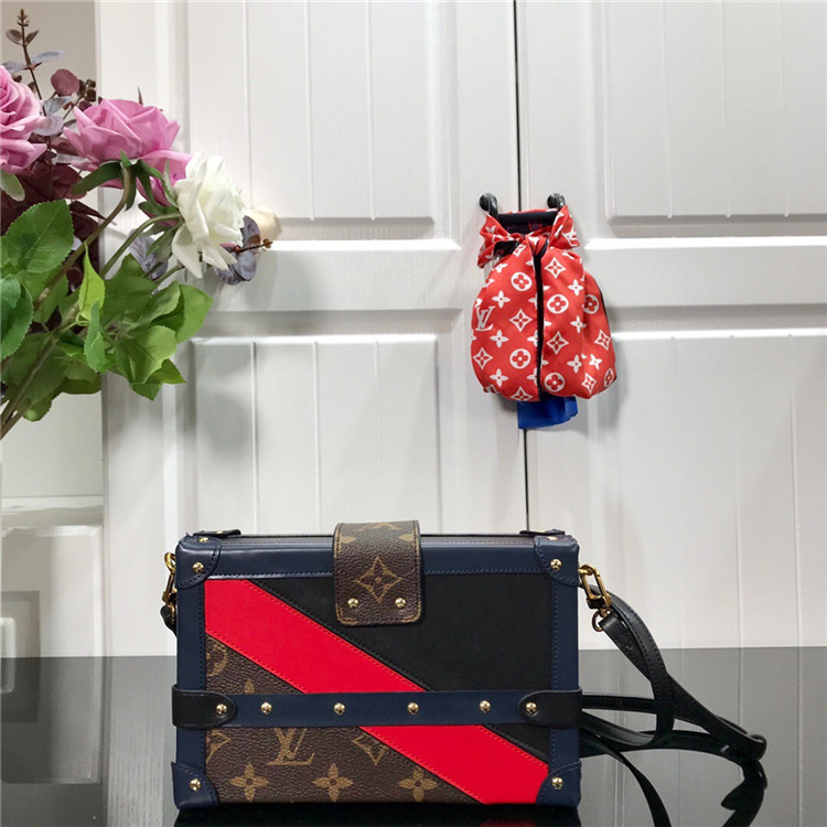 LOUIS-VUITTON-AUTRES-CUIRS-PETITE-MALLE-NAVY-BLUE-RED-BLACK-M55437_3 LOUIS VUITTON AUTRES CUIRS PETITE MALLE NAVY BLUE RED BLACK M55437 3