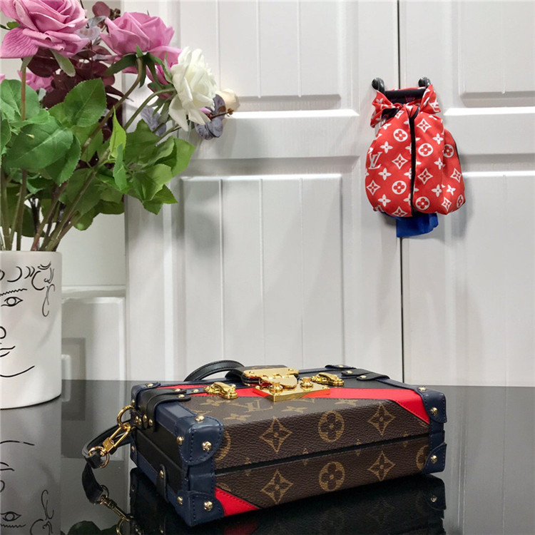 LOUIS-VUITTON-AUTRES-CUIRS-PETITE-MALLE-NAVY-BLUE-RED-BLACK-M55437_4 LOUIS VUITTON AUTRES CUIRS PETITE MALLE NAVY BLUE RED BLACK M55437 4