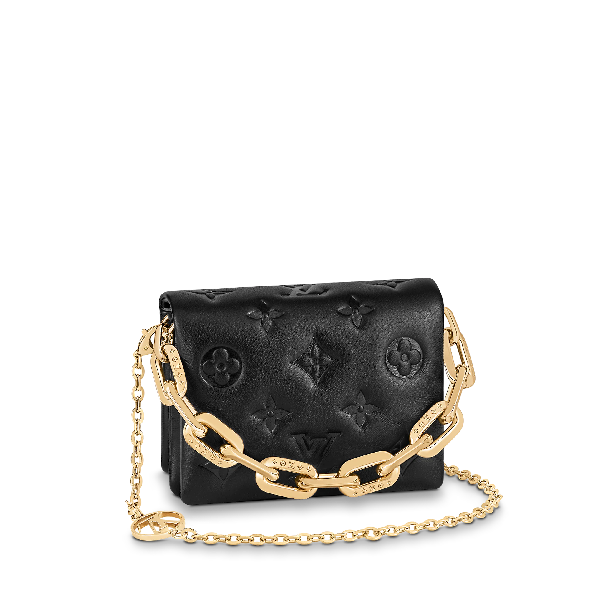 LOUIS VUITTON BELTBAG COUSSIN HANDBAG MONOGRAM PUFFY LAMBSKIN BLACK M81125 LOUIS VUITTON BELTBAG COUSSIN HANDBAG MONOGRAM PUFFY LAMBSKIN BLACK M81125