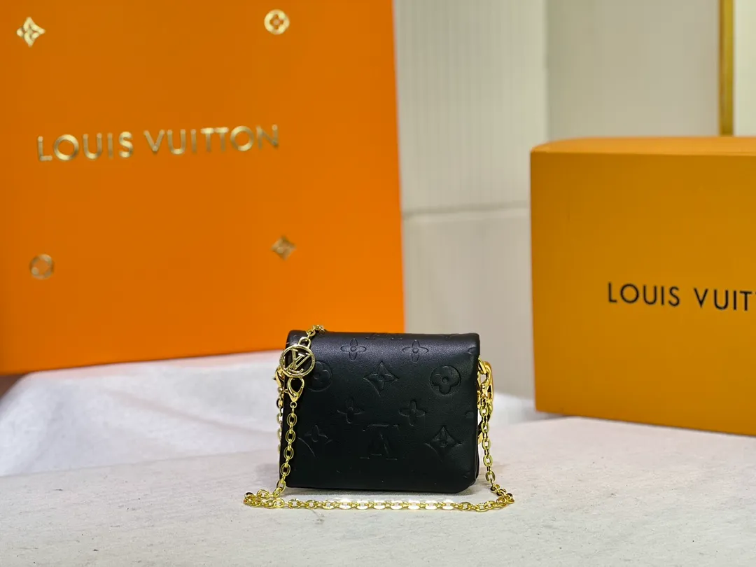LOUIS VUITTON BELTBAG COUSSIN HANDBAG MONOGRAM PUFFY LAMBSKIN BLACK M81125_4 LOUIS VUITTON BELTBAG COUSSIN HANDBAG MONOGRAM PUFFY LAMBSKIN BLACK M81125 4