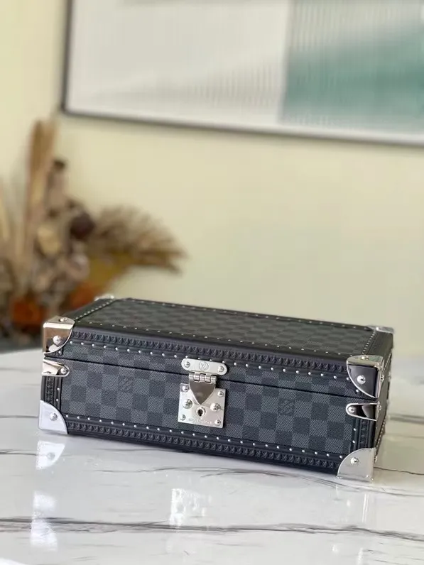 LOUIS-VUITTON-COFFRET-8-WATCH-CASE-DAMIER-GRAPHITE-CANVAS-N48194_1 LOUIS VUITTON COFFRET 8 WATCH CASE DAMIER GRAPHITE CANVAS N48194 1