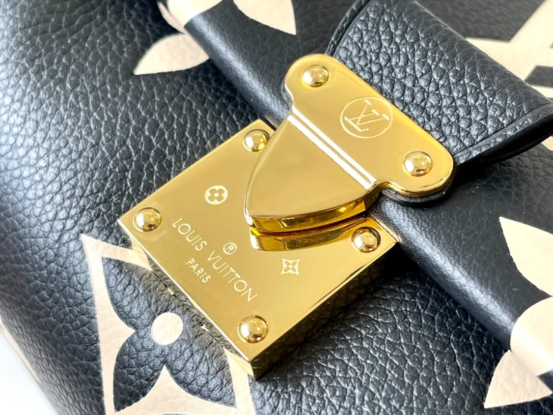 LOUIS VUITTON FAVORITE BICOLOR MONOGRAM LEATHER BLACK BEIGE M45859_6 LOUIS VUITTON FAVORITE BICOLOR MONOGRAM LEATHER BLACK BEIGE M45859 6