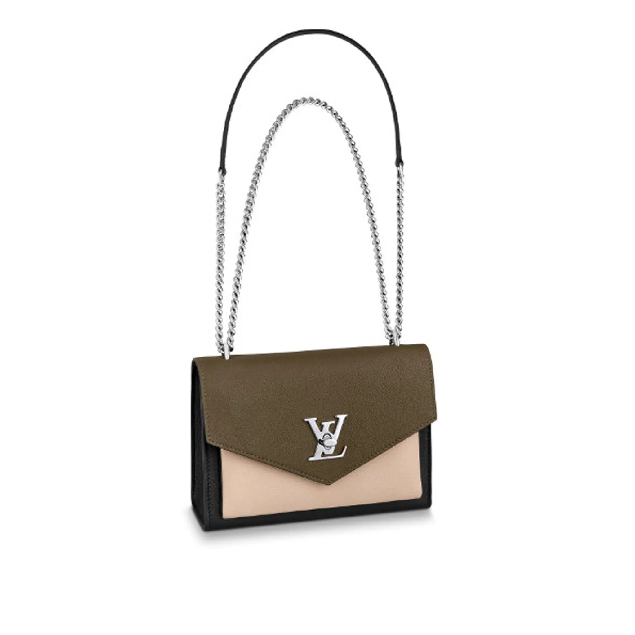 LOUIS-VUITTON-LV-MYLOCKME-BB-HANDBAGS-KHAKI-M55522 LOUIS VUITTON LV MYLOCKME BB HANDBAGS KHAKI M55522