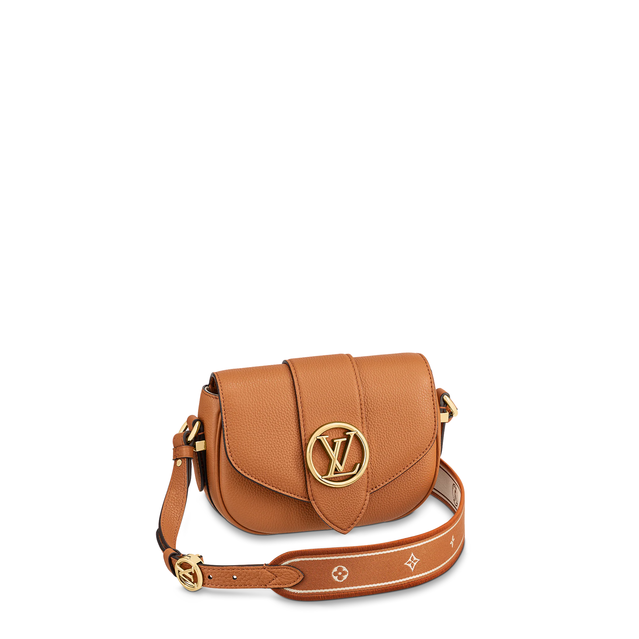 LOUIS VUITTON LV PONT 9 SOFT PM HANDBAG GRAINED CALFSKIN SIENNE DORÉE M58729 LOUIS VUITTON LV PONT 9 SOFT PM HANDBAG GRAINED CALFSKIN SIENNE DOREE M58729