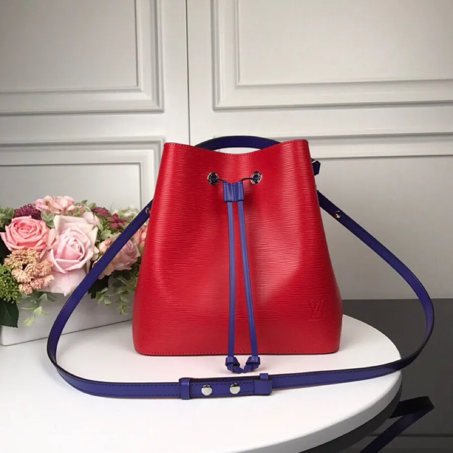 LOUIS VUITTON NEONOE MM BAG EPI LEATHER COQUELICOT RED M54365_1 LOUIS VUITTON NEONOE MM BAG EPI LEATHER COQUELICOT RED M54365 1