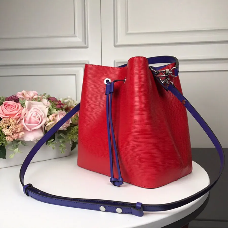 LOUIS VUITTON NEONOE MM BAG EPI LEATHER COQUELICOT RED M54365_3 LOUIS VUITTON NEONOE MM BAG EPI LEATHER COQUELICOT RED M54365 3