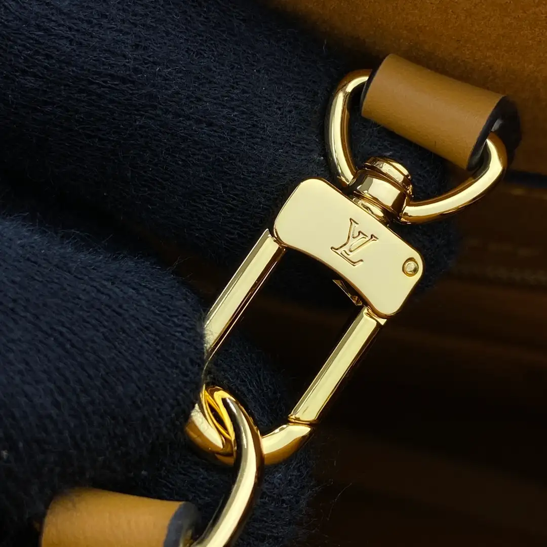 LOUIS VUITTON ONTHEGO MM EMBROIDERED GRAINED COWHIDE LEATHER ARIZONA BROWN M46015_9 LOUIS VUITTON ONTHEGO MM EMBROIDERED GRAINED COWHIDE LEATHER ARIZONA BROWN M46015 9