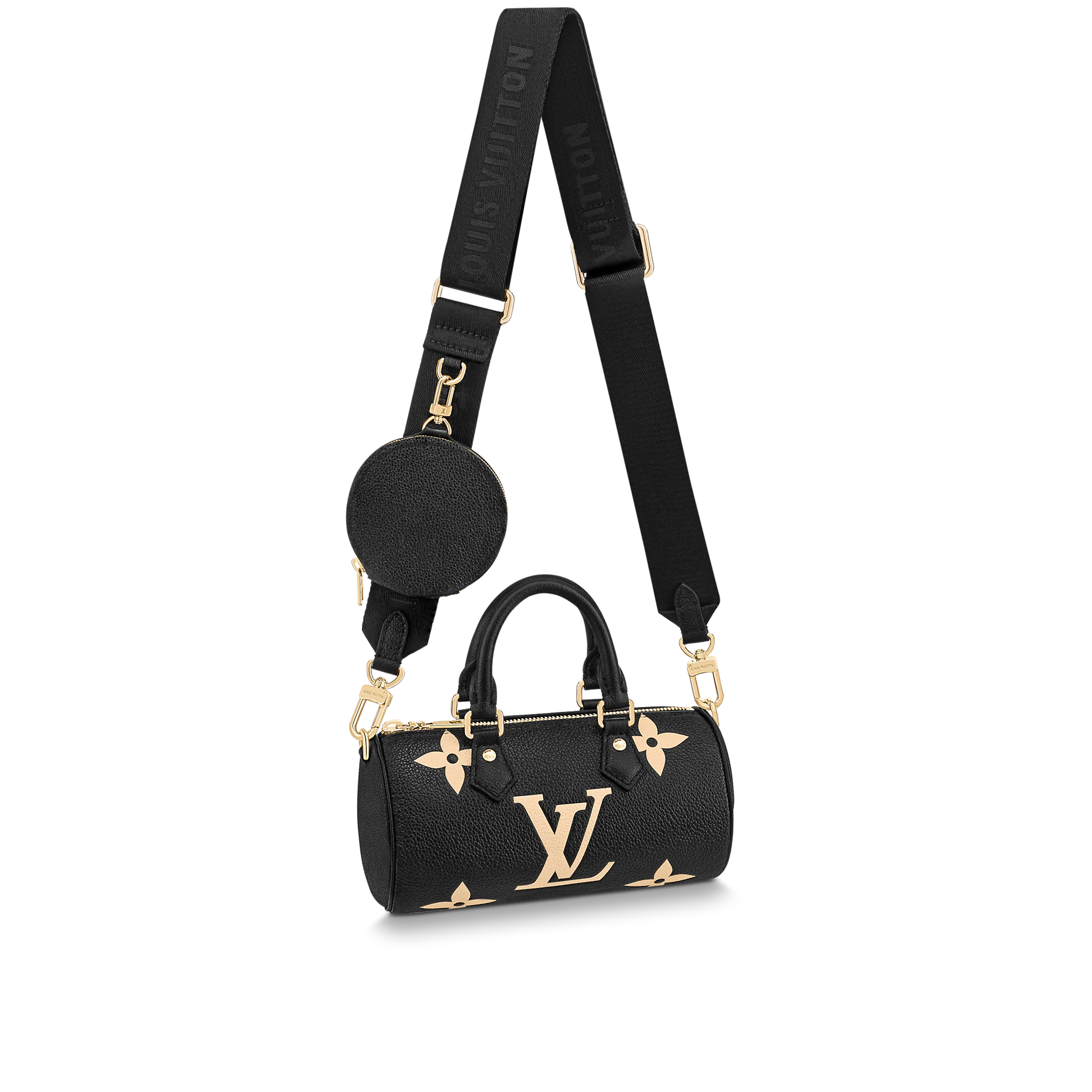 LOUIS VUITTON PAPILLON BB BICOLOR MONOGRAM LEATHER BLACK M45980 LOUIS VUITTON PAPILLON BB BICOLOR MONOGRAM LEATHER BLACK M45980