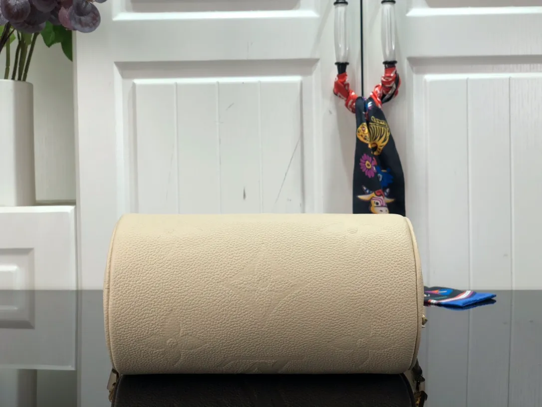 LOUIS VUITTON PAPILLON BB MONOGRAM EMPREINTE LEATHER CRÈME BEIGE M45994_4 LOUIS VUITTON PAPILLON BB MONOGRAM EMPREINTE LEATHER CREME BEIGE M45994 4