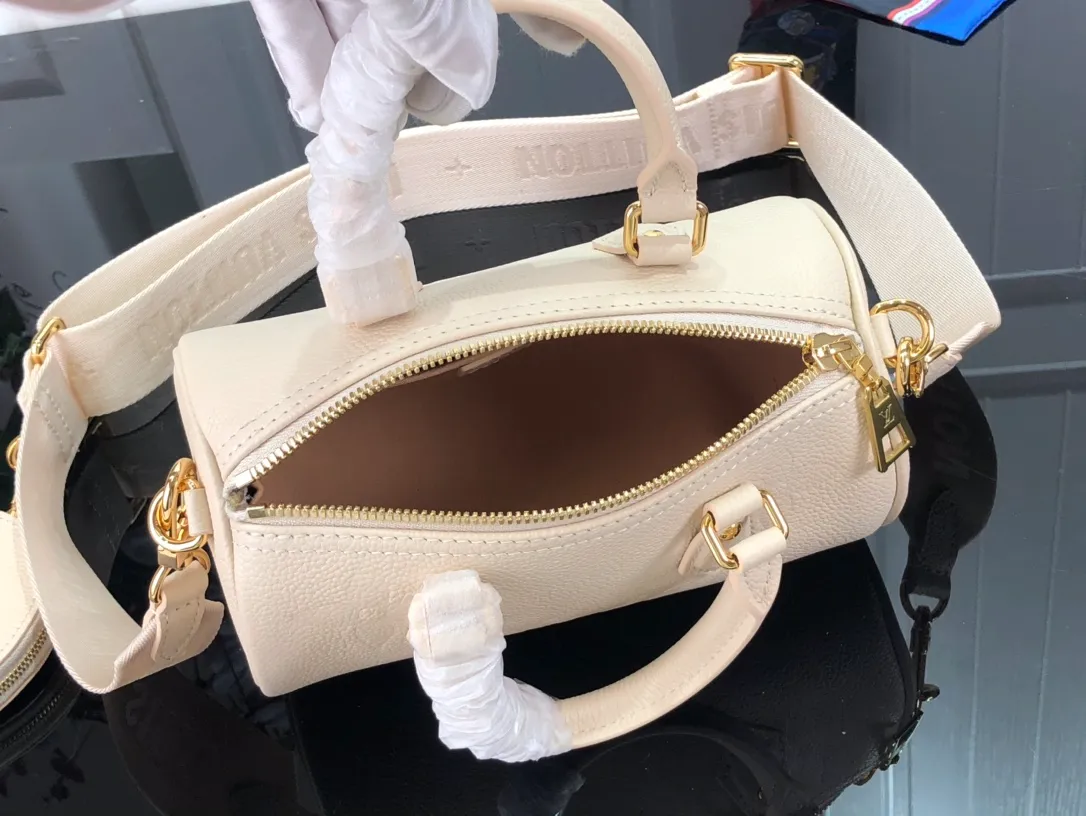 LOUIS VUITTON PAPILLON BB MONOGRAM EMPREINTE LEATHER CRÈME BEIGE M45994_5 LOUIS VUITTON PAPILLON BB MONOGRAM EMPREINTE LEATHER CREME BEIGE M45994 5