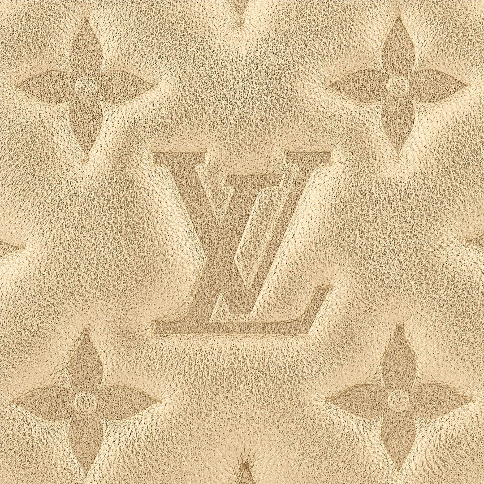 LOUIS VUITTON POCHETTE COUSSIN HANDBAG MONOGRAM-EMBOSSED LAMBSKIN GOLD M80999_5 LOUIS VUITTON POCHETTE COUSSIN HANDBAG MONOGRAM EMBOSSED LAMBSKIN GOLD M80999 5