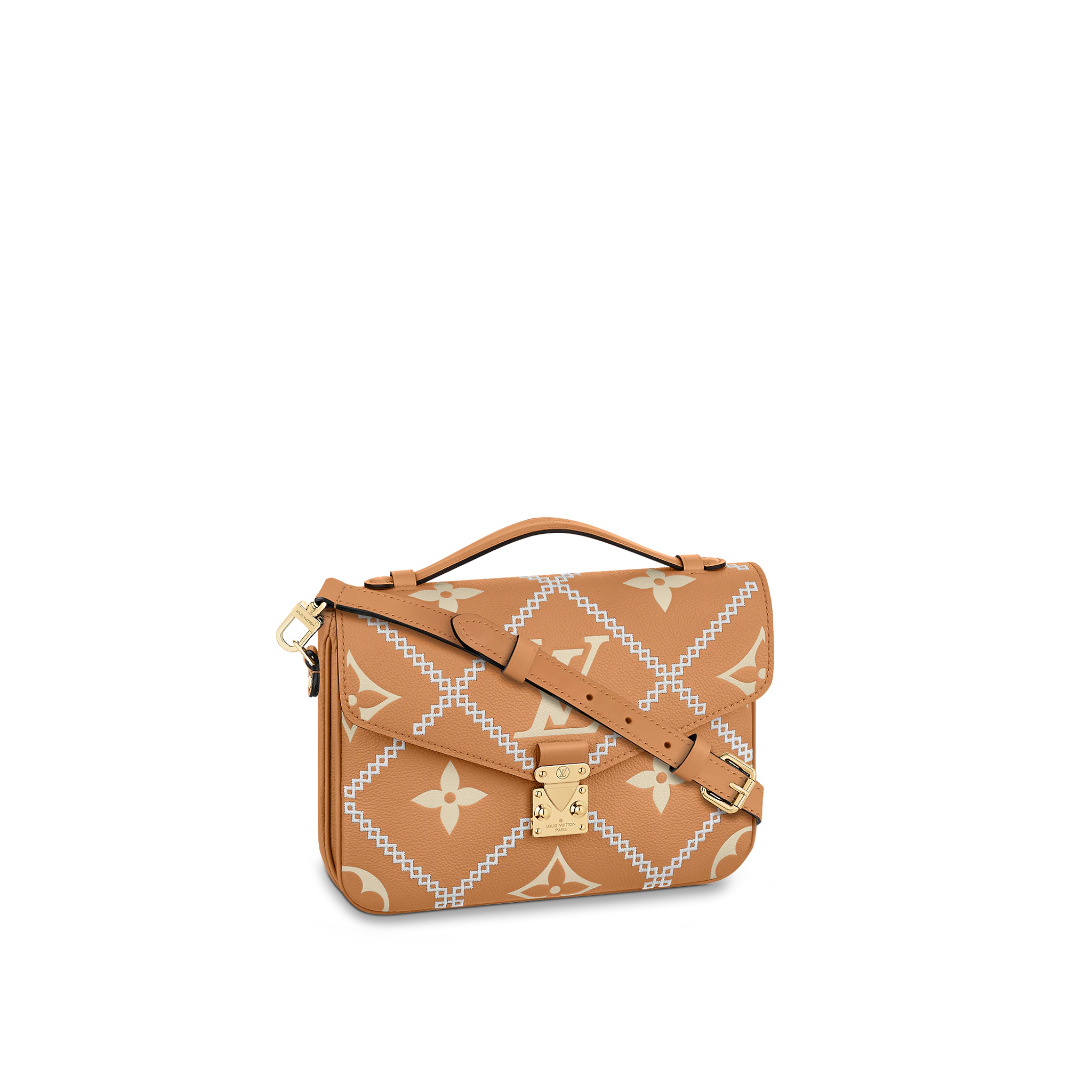LOUIS VUITTON POCHETTE MÉTIS GRAINED COWHIDE LEATHER ARIZONA BROWN M46018 LOUIS VUITTON POCHETTE METIS GRAINED COWHIDE LEATHER ARIZONA BROWN M46018