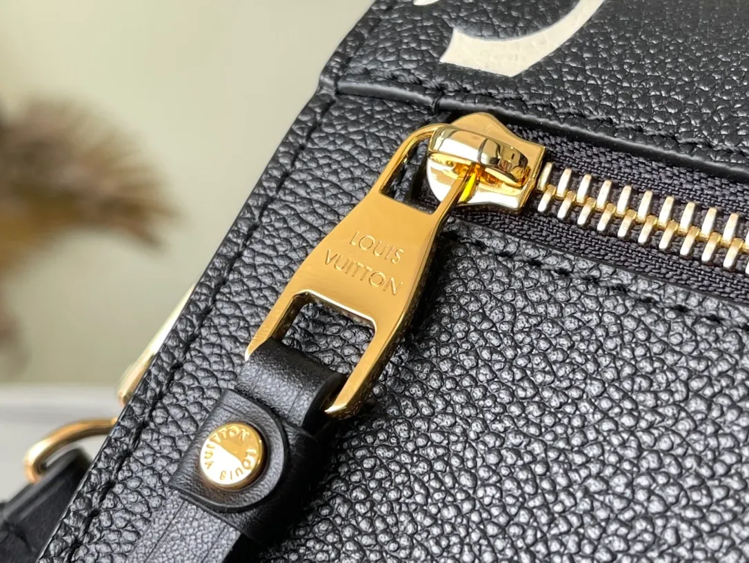 LOUIS VUITTON POCHETTE MÉTIS GRAINED COWHIDE LEATHER HANDBAG BLACK M46028_6 LOUIS VUITTON POCHETTE METIS GRAINED COWHIDE LEATHER HANDBAG BLACK M46028 6