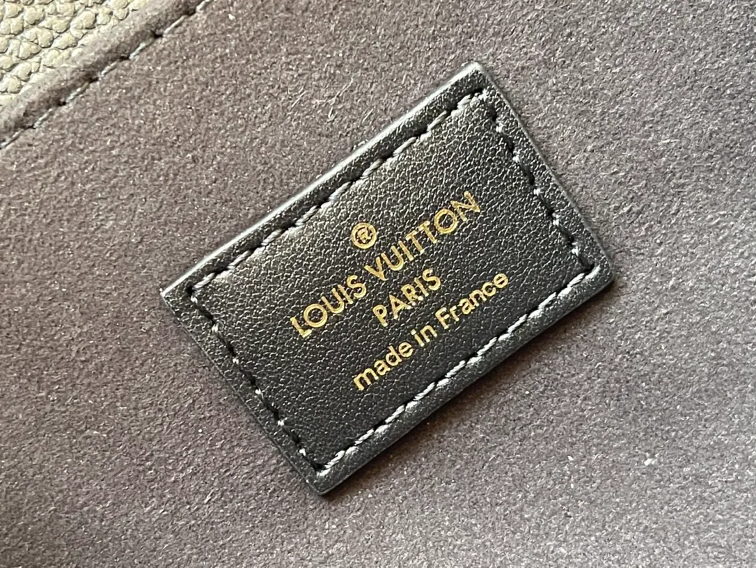 LOUIS VUITTON POCHETTE MÉTIS GRAINED COWHIDE LEATHER HANDBAG BLACK M46028_9 LOUIS VUITTON POCHETTE METIS GRAINED COWHIDE LEATHER HANDBAG BLACK M46028 9