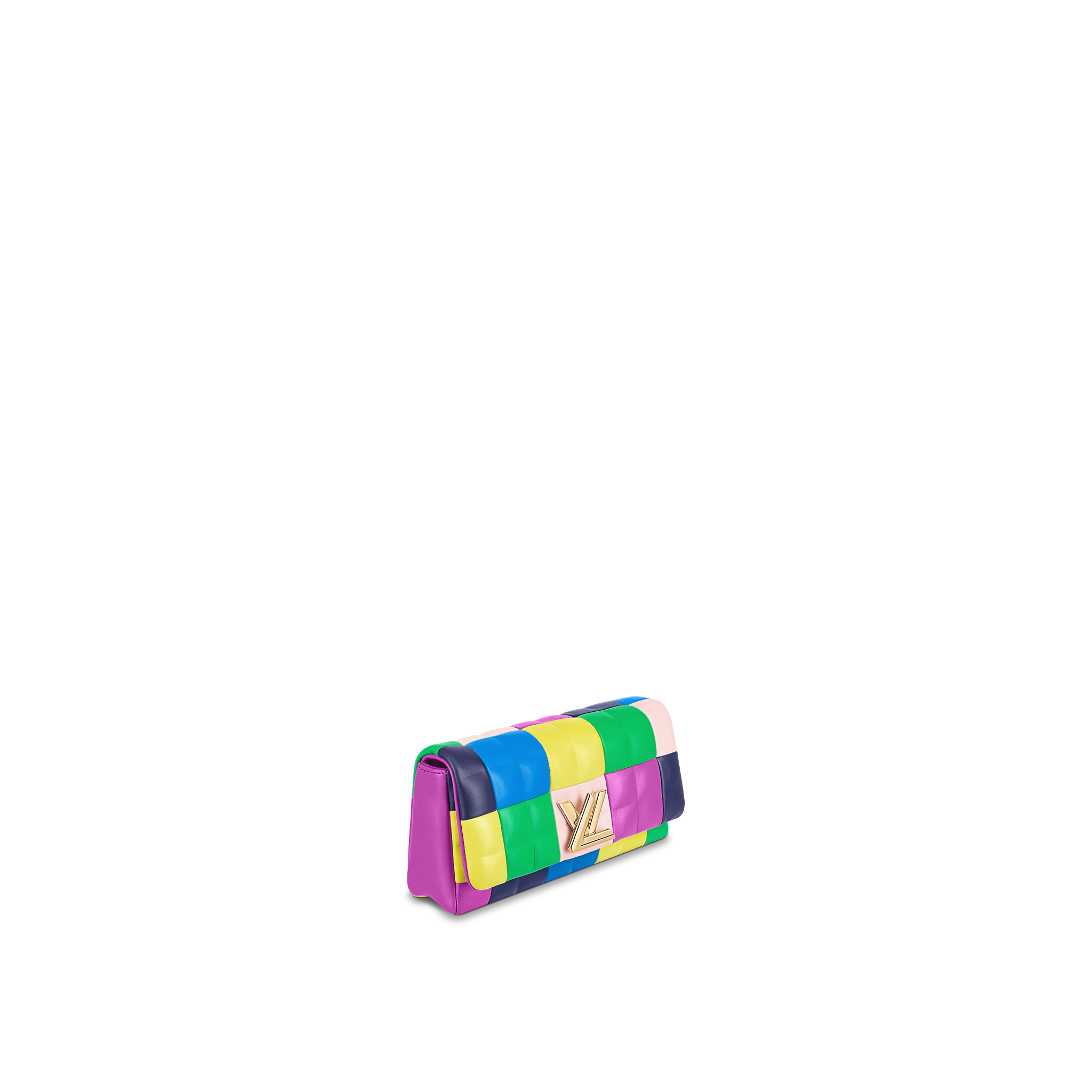 LOUIS VUITTON POCHETTE TWIST NAPPA PIXEL LAMBSKIN PATCHWORK MULTICOLOR BLUE M59588_1 LOUIS VUITTON POCHETTE TWIST NAPPA PIXEL LAMBSKIN PATCHWORK MULTICOLOR BLUE M59588 1