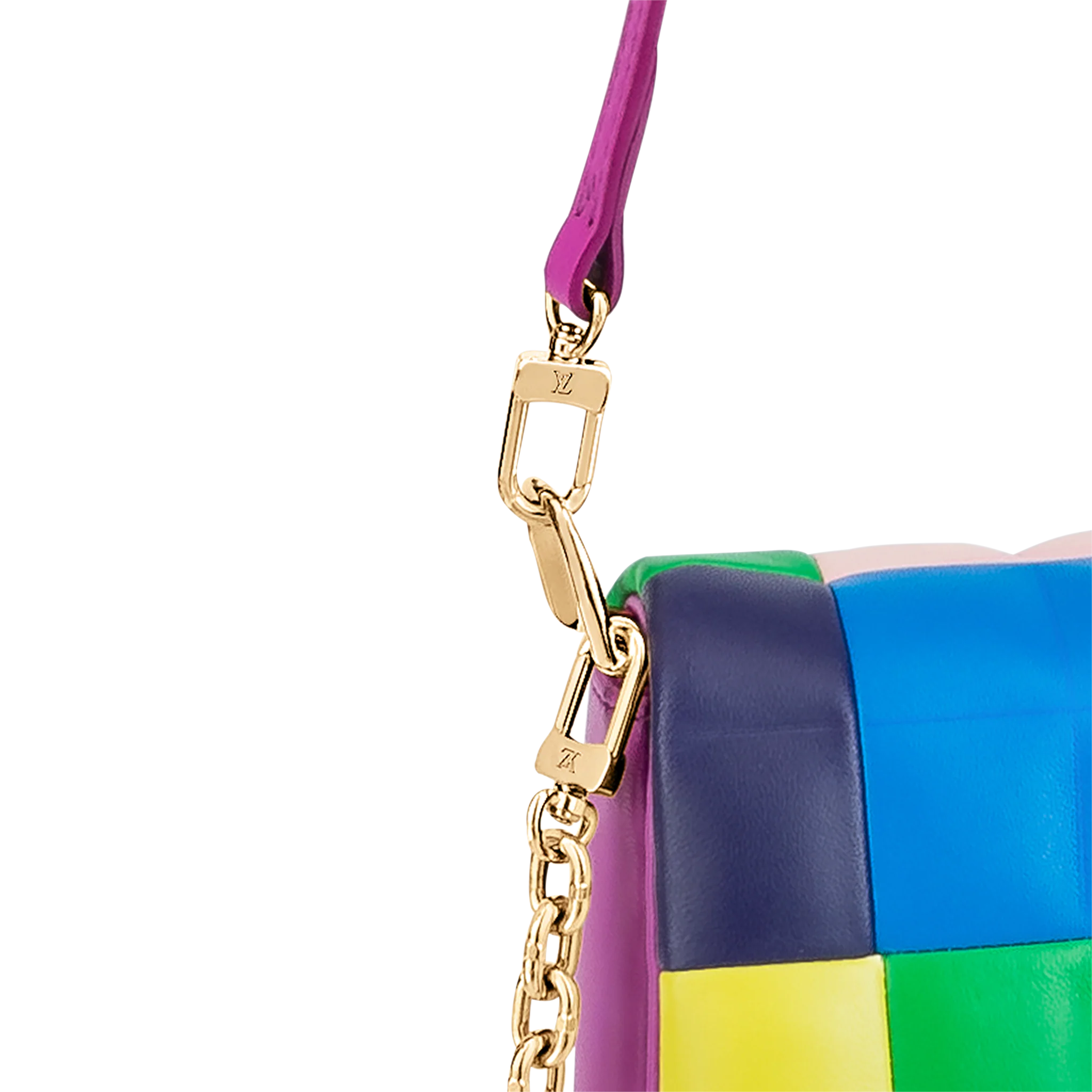 LOUIS VUITTON POCHETTE TWIST NAPPA PIXEL LAMBSKIN PATCHWORK MULTICOLOR BLUE M59588_5 LOUIS VUITTON POCHETTE TWIST NAPPA PIXEL LAMBSKIN PATCHWORK MULTICOLOR BLUE M59588 5