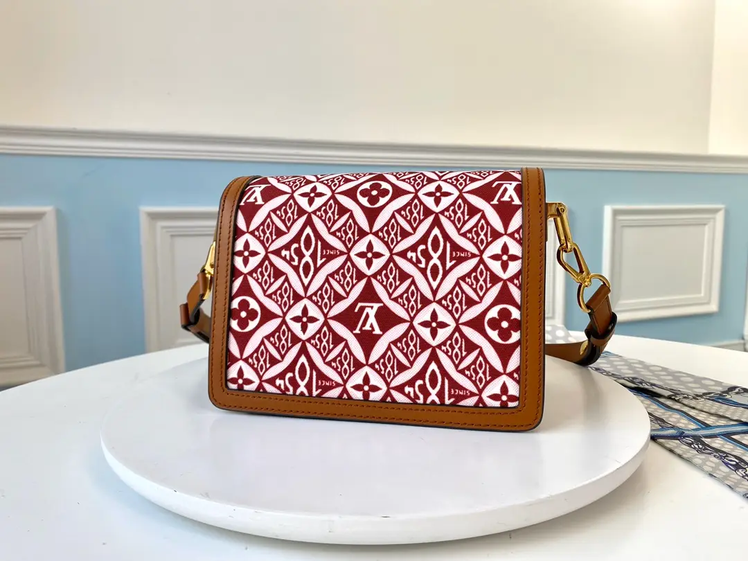 LOUIS-VUITTON-SINCE-1854-DAUPHINE-MINI-HANDBAG-JACQUARD-BORDEAUX-M57172_2 LOUIS VUITTON SINCE 1854 DAUPHINE MINI HANDBAG JACQUARD BORDEAUX M57172 2