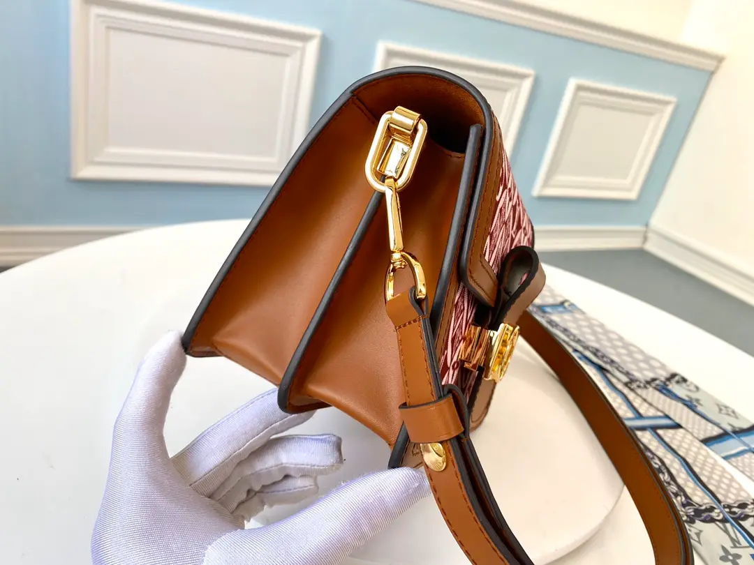 LOUIS-VUITTON-SINCE-1854-DAUPHINE-MINI-HANDBAG-JACQUARD-BORDEAUX-M57172_3 LOUIS VUITTON SINCE 1854 DAUPHINE MINI HANDBAG JACQUARD BORDEAUX M57172 3