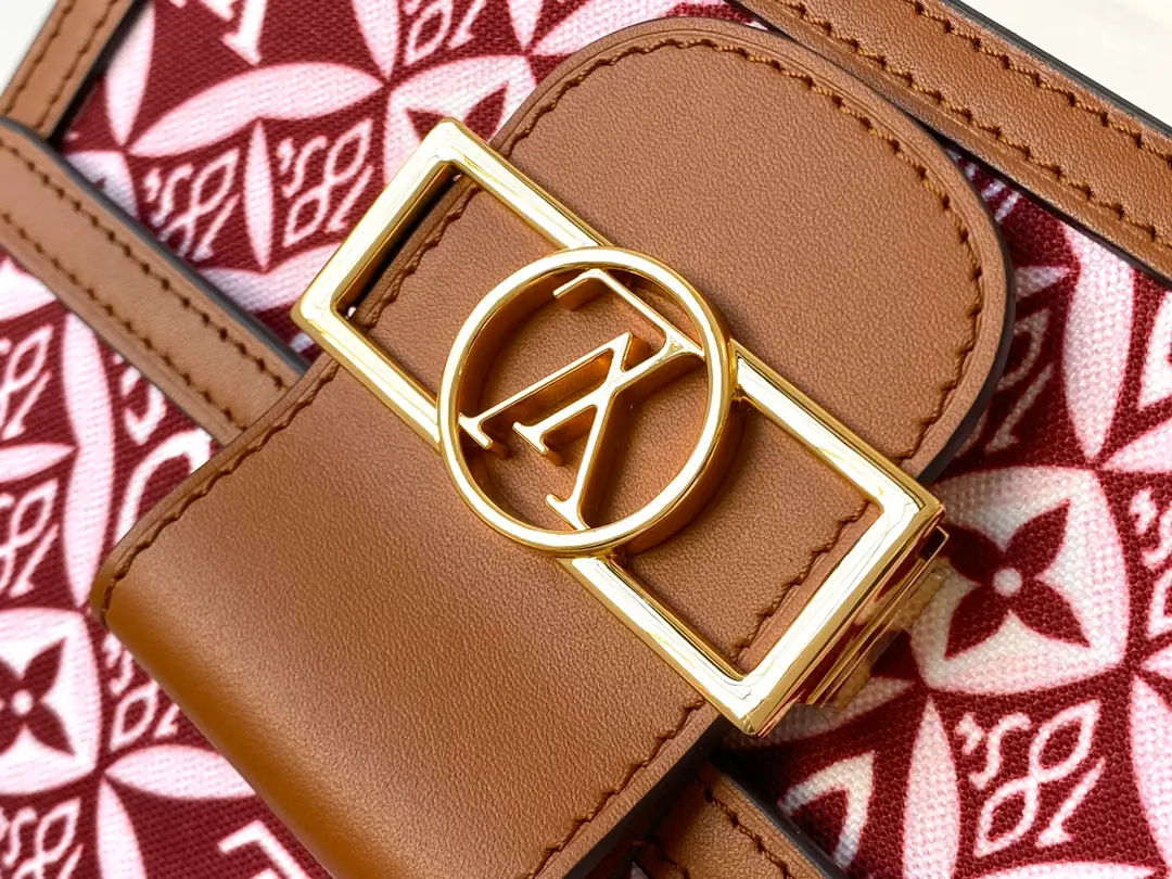 LOUIS-VUITTON-SINCE-1854-DAUPHINE-MINI-HANDBAG-JACQUARD-BORDEAUX-M57172_6 LOUIS VUITTON SINCE 1854 DAUPHINE MINI HANDBAG JACQUARD BORDEAUX M57172 6