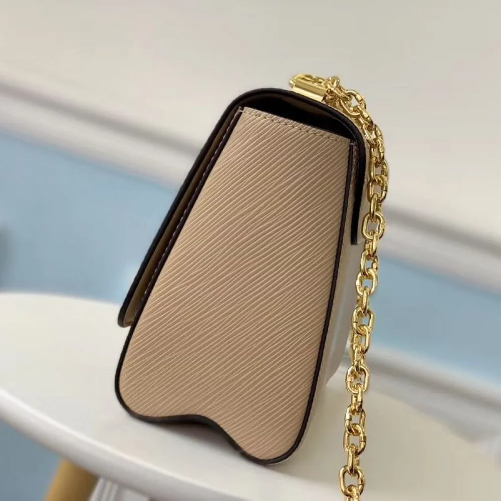 LOUIS VUITTON TWIST MM CHAIN BAG EPI GRAINED COWHIDE LEATHER GALET GRAY M53754_2 LOUIS VUITTON TWIST MM CHAIN BAG EPI GRAINED COWHIDE LEATHER GALET GRAY M53754 2