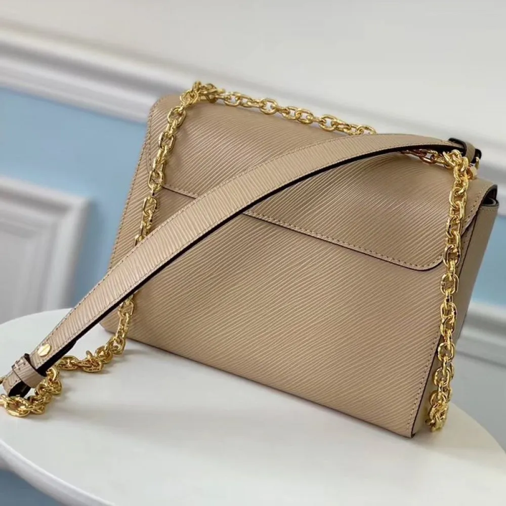 LOUIS VUITTON TWIST MM CHAIN BAG EPI GRAINED COWHIDE LEATHER GALET GRAY M53754_3 LOUIS VUITTON TWIST MM CHAIN BAG EPI GRAINED COWHIDE LEATHER GALET GRAY M53754 3