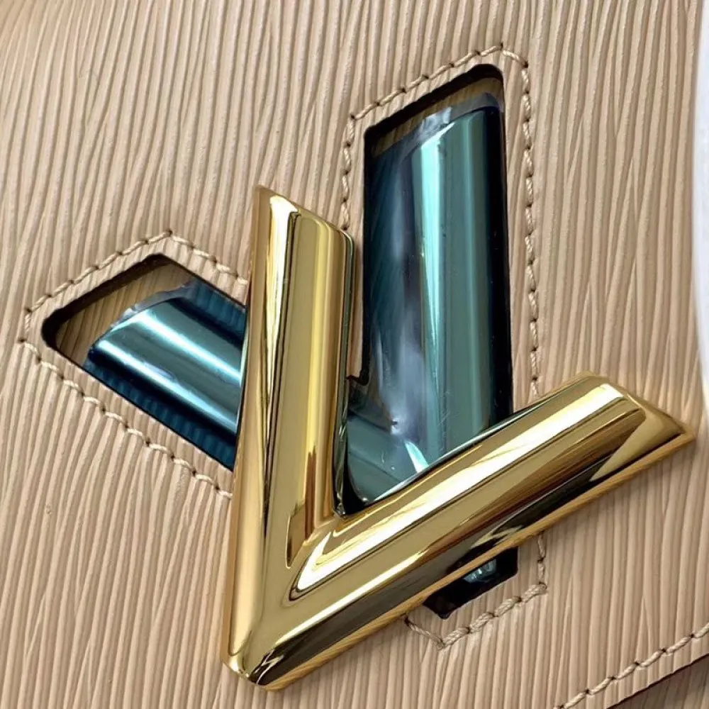 LOUIS VUITTON TWIST MM CHAIN BAG EPI GRAINED COWHIDE LEATHER GALET GRAY M53754_5 LOUIS VUITTON TWIST MM CHAIN BAG EPI GRAINED COWHIDE LEATHER GALET GRAY M53754 5