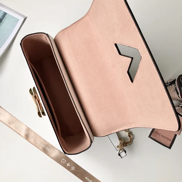 LOUIS VUITTON TWIST MM CHAIN BAG EPI GRAINED COWHIDE LEATHER WHITE M55513_8 LOUIS VUITTON TWIST MM CHAIN BAG EPI GRAINED COWHIDE LEATHER WHITE M55513 8