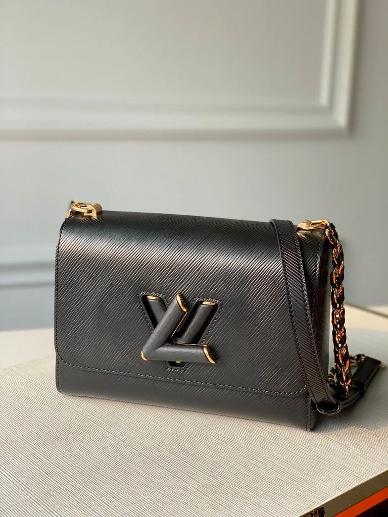 LOUIS VUITTON TWIST MM HANDBAG EPI GRAINED COWHIDE LEATHER BLACK M57517_1 LOUIS VUITTON TWIST MM HANDBAG EPI GRAINED COWHIDE LEATHER BLACK M57517 1