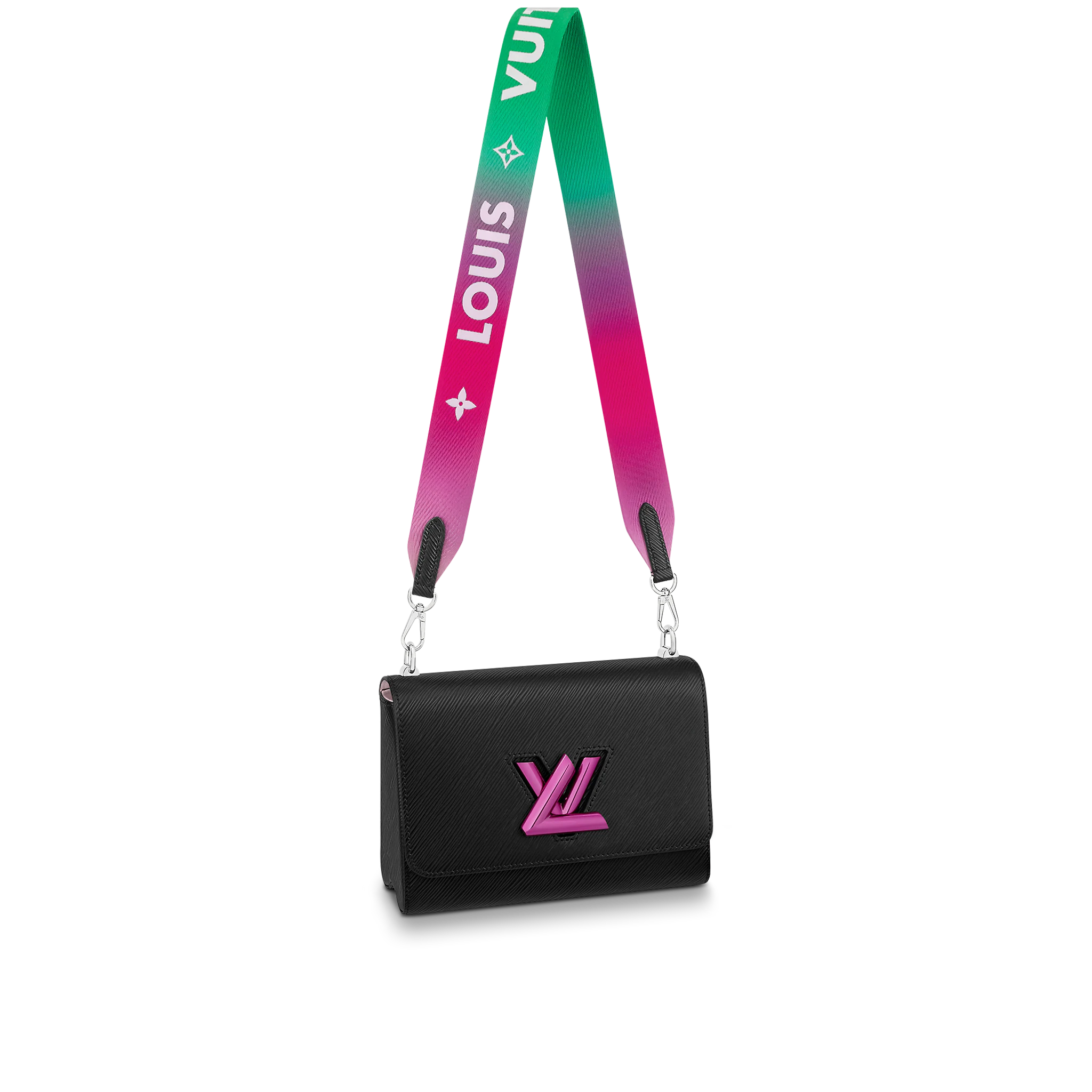 LOUIS VUITTON TWIST MM HANDBAG EPI GRAINED LEATHER BLACK M59416 LOUIS VUITTON TWIST MM HANDBAG EPI GRAINED LEATHER BLACK M59416