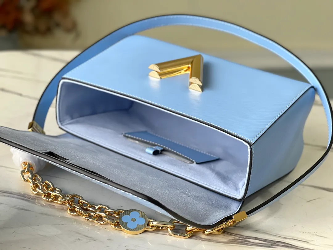 LOUIS VUITTON TWIST MM HANDBAG EPI GRAINED LEATHER QUARTZ BLEU NUAGE BLUE M59627_5 LOUIS VUITTON TWIST MM HANDBAG EPI GRAINED LEATHER QUARTZ BLEU NUAGE BLUE M59627 5