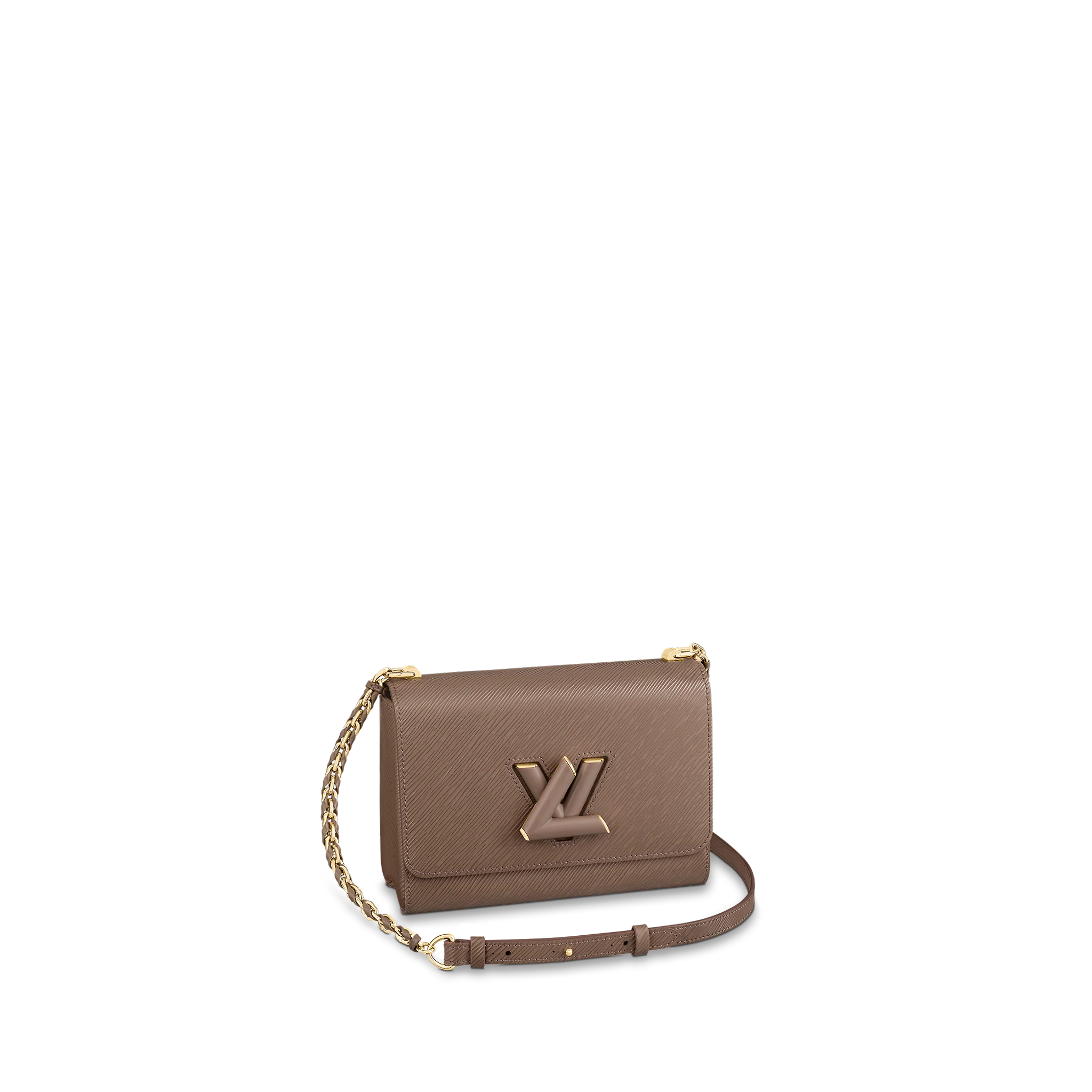 LOUIS VUITTON TWIST MM HANDBAG EPI GRAINED LEATHER SMOKEY BROWN M58772 LOUIS VUITTON TWIST MM HANDBAG EPI GRAINED LEATHER SMOKEY BROWN M58772