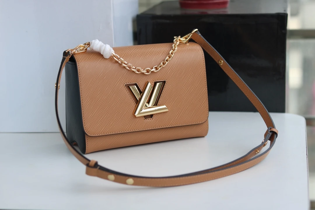 LOUIS VUITTON TWIST MM HANDBAG EPI LEATHER CAMEL LIGHT BROWN M51884_2 LOUIS VUITTON TWIST MM HANDBAG EPI LEATHER CAMEL LIGHT BROWN M51884 2