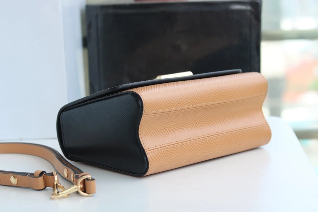 LOUIS VUITTON TWIST MM HANDBAG EPI LEATHER CAMEL LIGHT BROWN M51884_5 LOUIS VUITTON TWIST MM HANDBAG EPI LEATHER CAMEL LIGHT BROWN M51884 5