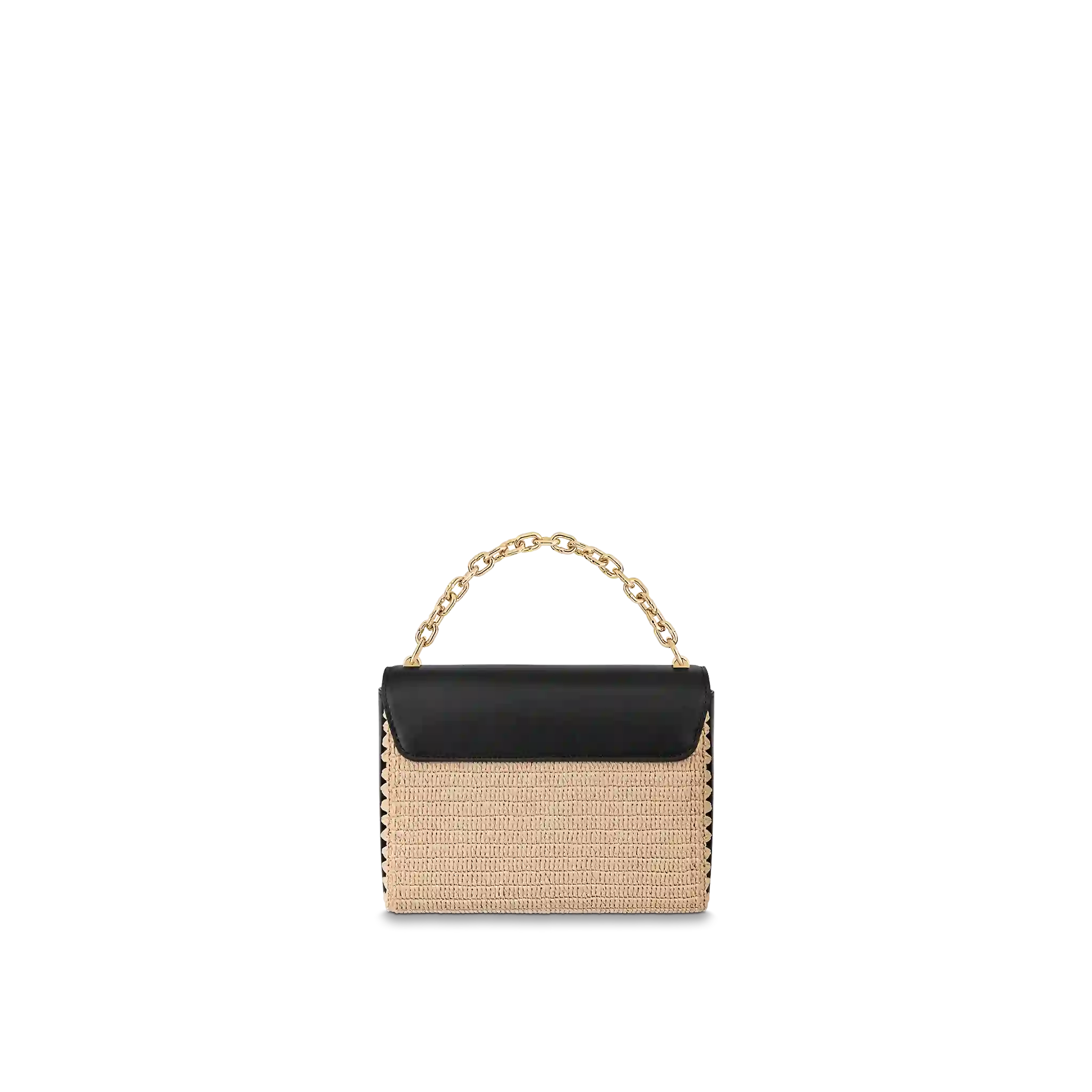 LOUIS VUITTON TWIST MM HANDBAG SUSTAINABLE RAFFIA-LIKE WOVEN TEXTILE BLACK M57647_2 LOUIS VUITTON TWIST MM HANDBAG SUSTAINABLE RAFFIA LIKE WOVEN TEXTILE BLACK M57647 2