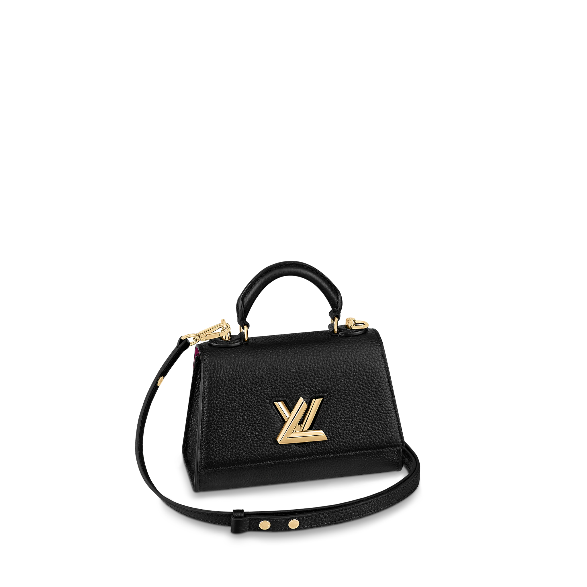 LOUIS VUITTON TWIST ONE HANDLE BB HANDBAG TAURILLON LEATHER BLACK M59091 LOUIS VUITTON TWIST ONE HANDLE BB HANDBAG TAURILLON LEATHER BLACK M59091