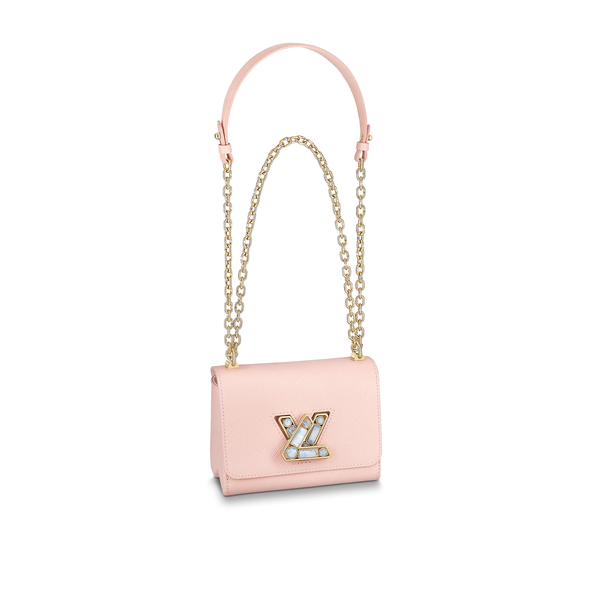 LOUIS VUITTON TWIST PM HANDBACK EPI LEATHER ROSE JASMIN M59043 LOUIS VUITTON TWIST PM HANDBACK EPI LEATHER ROSE JASMIN M59043